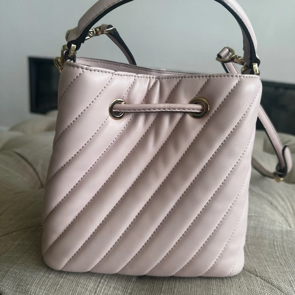 Michael Kors Light Pink Quilted Crossbody Bag